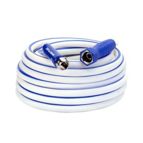 SmartFlex® RV/Marine Hose, 5/8" x 50', 3/4" - 11 1/2 GHT Fittings, Hybrid Polymer Blend, White