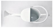 Better Homes & Gardens 8.5" Metal Watering Can, White