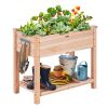 VEVOR Wooden Raised Garden Bed Planter Box 33.9x18.1x30" Flower Vegetable Herb