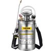 VEVOR 1.5Gal Stainless Steel Sprayer, Set with 16" Wand& Handle& 3.3FT Reinforced Hose, Hand Pump Sprayer with Pressure Gauge&Safety Valve