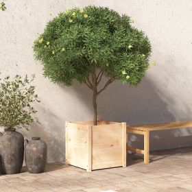 Garden Planter 19.7"x19.7"x19.7" Solid Wood Pine