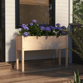 Garden Planter 43.3"x12.2"x27.6" Solid Wood Pine