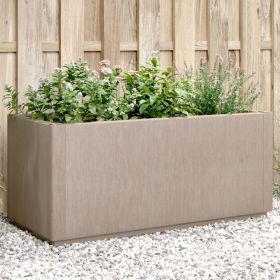 Garden Planter Light Brown 31.5"x14.2"x13.8" PP