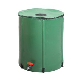 50gal PVC With Scale Rain Bucket Green