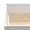 Garden Planter White 59.1"x19.7"x19.7" Solid Wood Pine