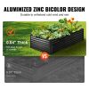 VEVOR Galvanized Raised Garden Bed Planter Box 94.5x47.2x23.6" Flower Vegetable