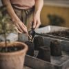 Gardening Tools Bundle; 6 Pieces; Includes Soil Block Maker; Harvesting Knife; Seed Trowel; Harvest Basket; Pruner; and Snips