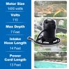 Garden Pond Vacuum Cleaner,cleansweep with 14ft intake suction hose, 4 Extension Tubes, 3 Vacuum Nozzles, a 6.5 Foot Output Hose