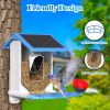 Smart Bird Feeder With Camera,Solar-Powered WiFi 4MP Live Camera,AI Identify Bird Species Auto Capture Garden Bird Watching&Motion Detection