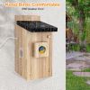 Smart Bird House With Camera,3MP Birdhouse Camera For Outdoors,Auto Capture Bird Videos & Motion Detection,Watch Bird Nesting & Hatching In Real Time