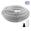 35' Swimming Pool and Spa Vacuum Hose with Adapter Set