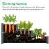 48.6 x 48.6 x 21in Raised Garden Bed Horticulture Outdoor Elevated Flower Box Tiered Garden Bed Wooden Vegetables Growing Planter for Backyard/Patio/G