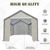 20' x10' x 9' Walk-in Greenhouse with Roll Up Door With 8 Closeable Windows