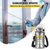 VEVOR 1.5Gal Stainless Steel Sprayer, Set with 16" Wand& Handle& 3.3FT Reinforced Hose, Hand Pump Sprayer with Pressure Gauge&Safety Valve