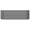 Garden Raised Bed Powder-coated Steel 88.2"x31.5"x26.8" Gray