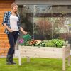 Raised Garden Beds Elevated Planter Box Wood For Vegetables Flowers Herbs