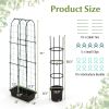 2 Pack Garden Planters with Trellis Cucumber Trellis Tomato Cage