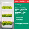 Hydroponics Growing System,3 Tiers 42 Pods Indoor Garden Kit with 6 PCS of Grow Lights for Vegetables,Herb,Fruit