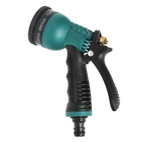 Garden Hose Spray Nozzle for Watering Garden Cleaning Car Wash (Color: Green, Type: Hand Tools)