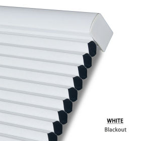 WELLSOURCE Cellular Shades  Honeycomb Blinds Blackout for Windows Bed Room, Office Custom Size (Color: White, size: CONTACT US)