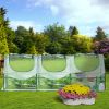 Outoodor mini greenhouse helps to protect plants opening conservatory;  three rooms; XH