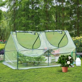 Outoodor mini greenhouse helps to protect plants;   Open Conservatory; XH (Open Conservatory/color: Round-transparent)