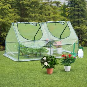 Round Opening conservatory; Outdoor mini greenhouse helps to protect plants; XH (Color: Transparent)