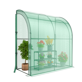 Outdoor Lawn & Garden Mini Greenhouse For Flower Pots Plants (Color: As Pic Show, size: 78" x 38.5" x 84.5")