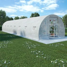 Greenhouse 387.5 ft² 472.4"x118.1"x78.7" (Color: White)