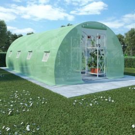 Greenhouse 193.8 ft² 236.2"x118.1"x78.7" (Color: Green)