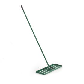 Outdoor Lawn Leveling Rake for Garden & Golf Lawn & Farm (Panel Size: 10 x 30 inch, Color: Green)