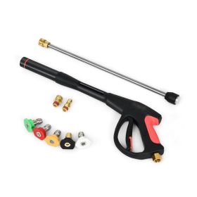 4000 PSI Pressure Washer Gun with Extension Wand (Maximum Pressure: 4000 psi, Color: Black)