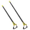 Adjustable Garden Hoe Handheld Stirrup Hula Hoe Scuffle Loop Hoe Gardening Weeder Cultivator Weeding Rake for Weeding/Loosening Soil