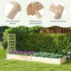 Yard Multi Usage Garden bed with Wooden Planter