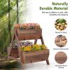 Yard Multi Usage Garden bed with Wooden Planter