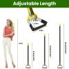 Adjustable Garden Hoe Handheld Stirrup Hula Hoe Scuffle Loop Hoe Gardening Weeder Cultivator Weeding Rake for Weeding/Loosening Soil