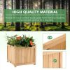 Backyard Wooden Planter Box Folding Raised Garden Plant Container