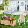 Backyard Wooden Planter Box Folding Raised Garden Plant Container