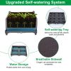 Raised Garden Bed Plant Growth Box with Self-watering System for Garden Patio Balcony Elevated Planter Box for Flowers Vegetables Herbs