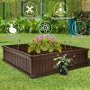 48 Inch Raised Garden Bed Planter for Flower Vegetables Patio