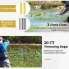 Floating Weed Landscape Rake with Foam Floats for Lawn Care and Pond